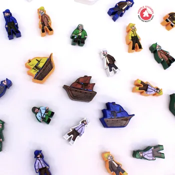 Příslušenství k deskovým hrám MeepleStickers Samolepky pro Darwinovy cesty