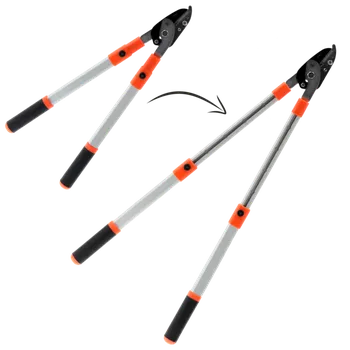 Nůžky na větve TELESKOPICKÉ RUČNÍ ZAHRADNÍ NŮŽKY NA PROŘÍZENÍ 64 - 98 CM