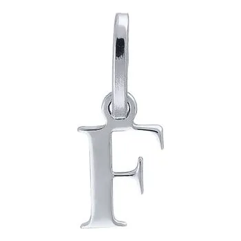 Přívěsek MOISS přívěsek z bílého zlata PÍSMENO F