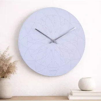 Hodiny Karlsson Fairytale, stolní hodiny z polyresinu, Sky Blue