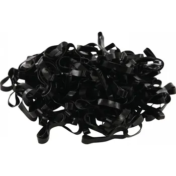 Horseguard Gumičky silikonové HorseGuard, 500 ks, černé