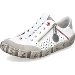 Dámská Dámské polobotky RIEKER L0355-80 bílá S6 L0355-80 WHITE F/S6 42