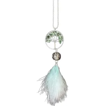 Lapač snů Přívěsek do auta - Zelený lapač snů strom života