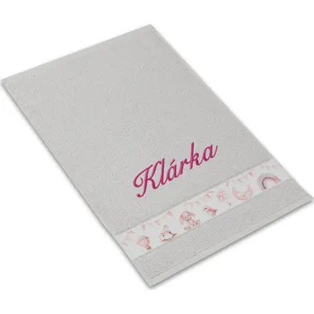 Dětský ručník se jménem NA PŘÁNÍ 30x50 Pohádkové dobrodružství jemná ocel