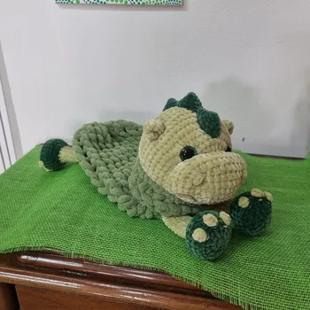 Pyžamožrout - háčkovaný dráček, dinosaurus varianta: 4