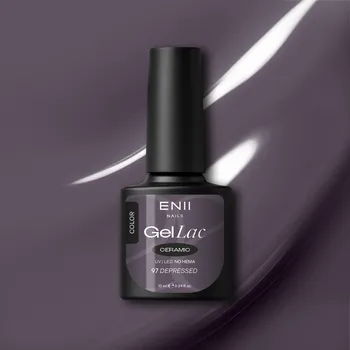 Lak na nehty ENII NAILS Gel lak Ceramic 97 Depressed - gelový lak bez HEMA, 10 ml