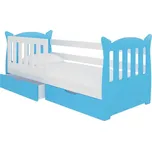 ADRK Dětská postel Lena včetně roštu a matrací Zvolte variantu: Bílá + modrá