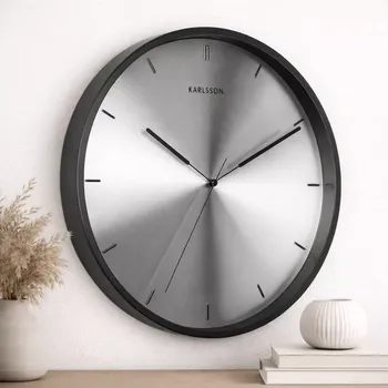 Hodiny Karlsson Designové nástěnné hodiny 5864SI, 40 cm