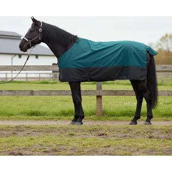 Deka pro koně Deka pro koně Tmavě zelená a černá 145 cm Polyester