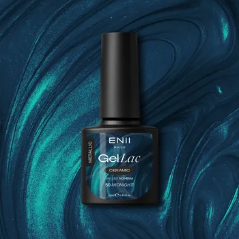 Lak na nehty ENII NAILS Gel lak Ceramic 50 Midnight - gelový lak bez HEMA, 10 ml