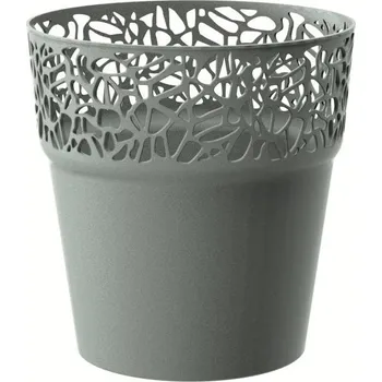 Květináč Květináč s krajkou NATURO 17,5 cm - Mocca