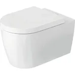 Duravit ME by Starck Závěsné WC, Rimless, WonderGliss, bílá/matná bílá 37x57 cm
