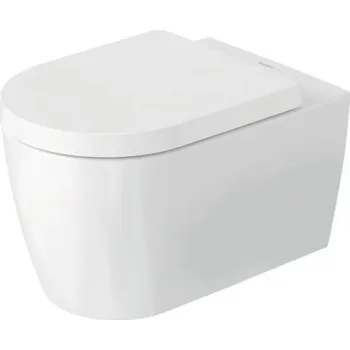 Klozet Duravit ME by Starck Závěsné WC, Rimless, WonderGliss, bílá/matná bílá 37x57 cm