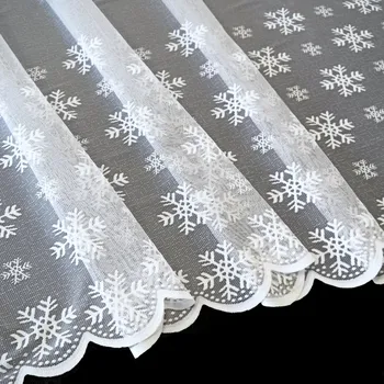 Záclona Záclona Zimní čas obšití okrajů a tunýlek 6 cm 160