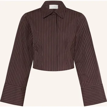 Dámská halenka Neo Noir Dámská Košile Frost, tmavě hnědá / bílá, 38