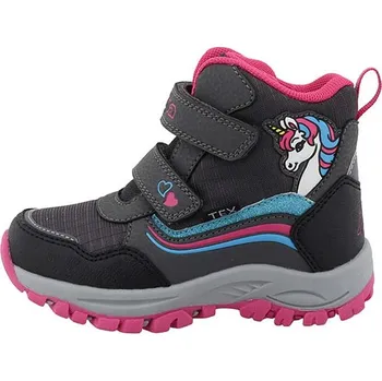 Dívčí kozačky Kappa Grau/Pink 1380276 31