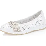 Dámská Dámské baleríny RIEKER L3062-80 bílá S6 L3062-80 WHITE F/S6 41