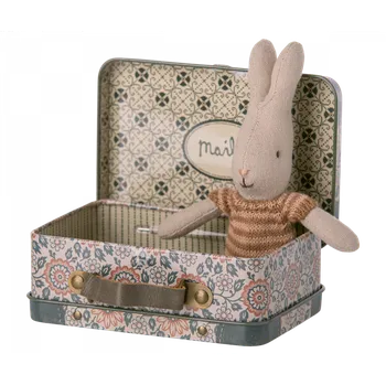 Dětské zboží Maileg - Zajíček v kufříku Varianta: hnědé proužky