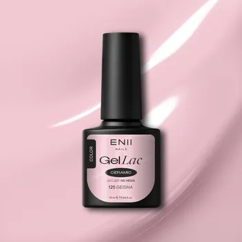 Lak na nehty ENII NAILS Gel lak Ceramic 125 Geisha - gelový lak bez HEMA, 10 ml