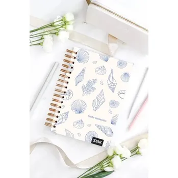 Bullet journal/zápisník s tečkami (pevné desky) - make memories - SEIK