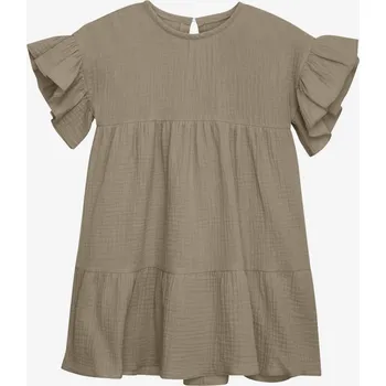 Dívčí šaty HUTTELiHUT - Mušelínové šaty - Béžové Varianta:: 116