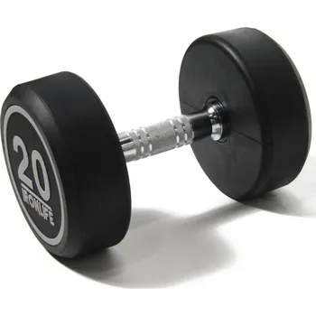 Tyč činky Jednoruční činka pogumovaná IRONLIFE 20 kg