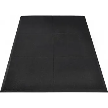 Gumová platforma 2 x 3 m, tloušťka 30 mm, ROVNÉ HRANY, BLACK