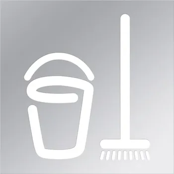 Madlo do koupelny Bemeta Ikona – Úklidová místnost, čtverec, lesk