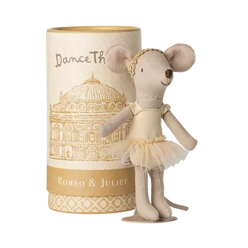 plyšák Maileg - Myška baletka - Velká sestra - cream