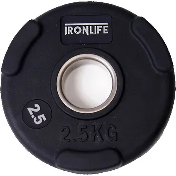 Olympijský pogumovaný kotouč IRONLIFE Deluxe 2,5 kg