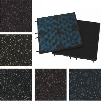 Podlaha SPORTEC STYLE COLOR tl. 70 mm, 15 % EPDM Style 50 x 50 cm, Color 15 %, 70 mm, zelená