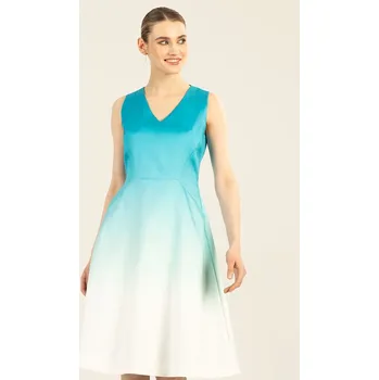 Dámské šaty Šaty APART Türkis/ Weiß 7731064 38