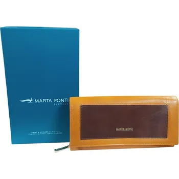 Peněženka Marta Ponti dámská kožená peněženka hořčicová B120570MOST/COGN