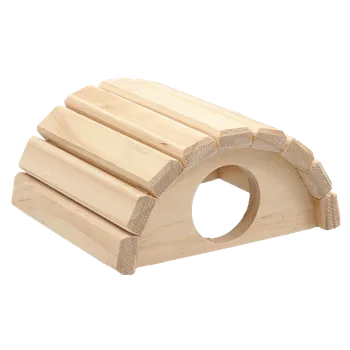 Small Animals Půlkruhový domek dřevěný 16,5 x 15 x 8 cm 