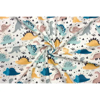 Bavlněné plátno - Dětský vzor dinosauři