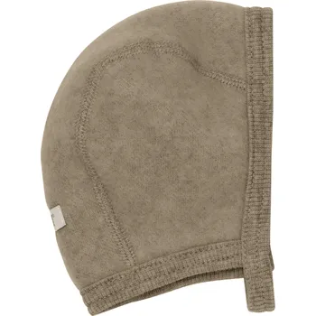 Kojenecká čepice HUTTELiHUT - Kojenecká merino čepička se zapínáním na patentky - Savannah Melange VARIANTY: 86/92