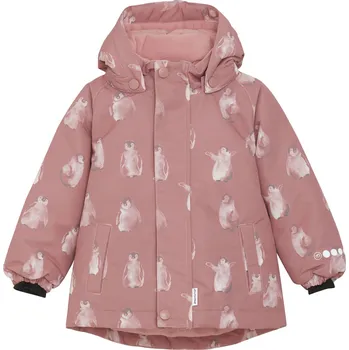 Kojenecká bunda Minymo - Zimní bunda - Dusty Rose - Tučňáci Varianta:: 80
