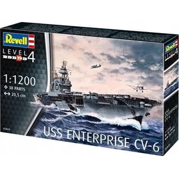 Plastikový model Revell 65824 USS Enterprise CV-6 - Model sada