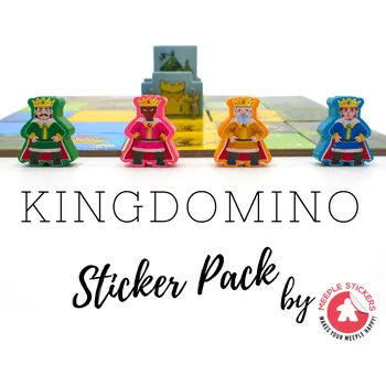 Příslušenství k deskovým hrám MeepleStickers Samolepky pro Kingdomino
