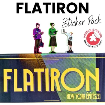 Příslušenství k deskovým hrám MeepleStickers Samolepky pro Flatiron