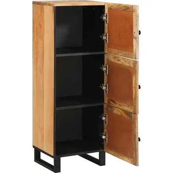 Televizní stolek vidaXL Vysoký bufet Hnědá 40 x 33 x 110 cm Masivní mangové dřevo [4018074]