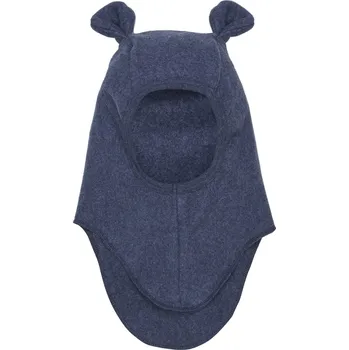 Kojenecká čepice HUTTELiHUT - Jarní kukla z bavlněného fleesu - Medvídek - Tmavě modrý VARIANTY: 4-6Y