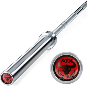 Tyč činky Profesionální olympijská osa ATX Bulls Bearing Bar - MK 2200/50 mm