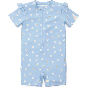 Kojenecké plavky Little Dutch Plavky krátký rukáv Daisies Blue Velikost: 86/92