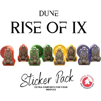 Příslušenství k deskovým hrám MeepleStickers Samolepky pro Dune Rise of IX