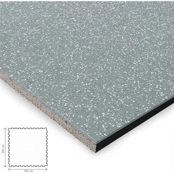 Podlaha do fitness puzzle Comfort Flooring MIX tl. 8 mm, světle šedá