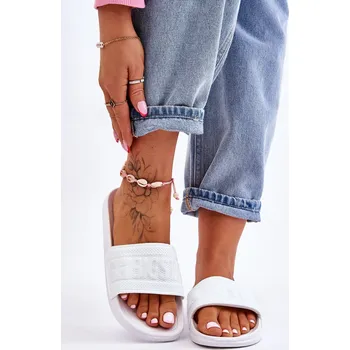 Dámské žabky Dámské módní pantofle Big Star LL274A159 Bílé 40