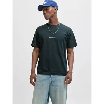 Pánské oblečení Tričko Jack & Jones Dunkelgrün 5033850 XL