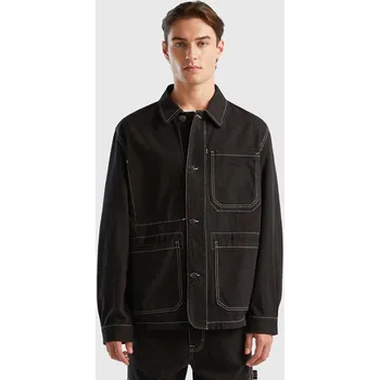 Pánská větrovka Bunda Benetton Schwarz 146628 S