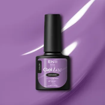 Lak na nehty ENII NAILS Gel lak Ceramic 47 Lilac - gelový lak bez HEMA, 10 ml